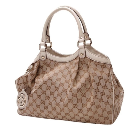 Gucci Sukey Medium Canvas & Leather handbag - Picture 1 of 13